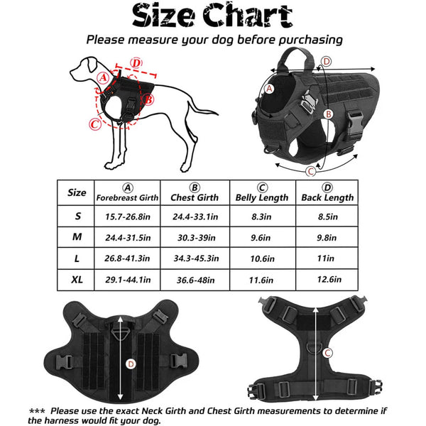 ProGuard Tactical Dog Harness Set - Yappyboo