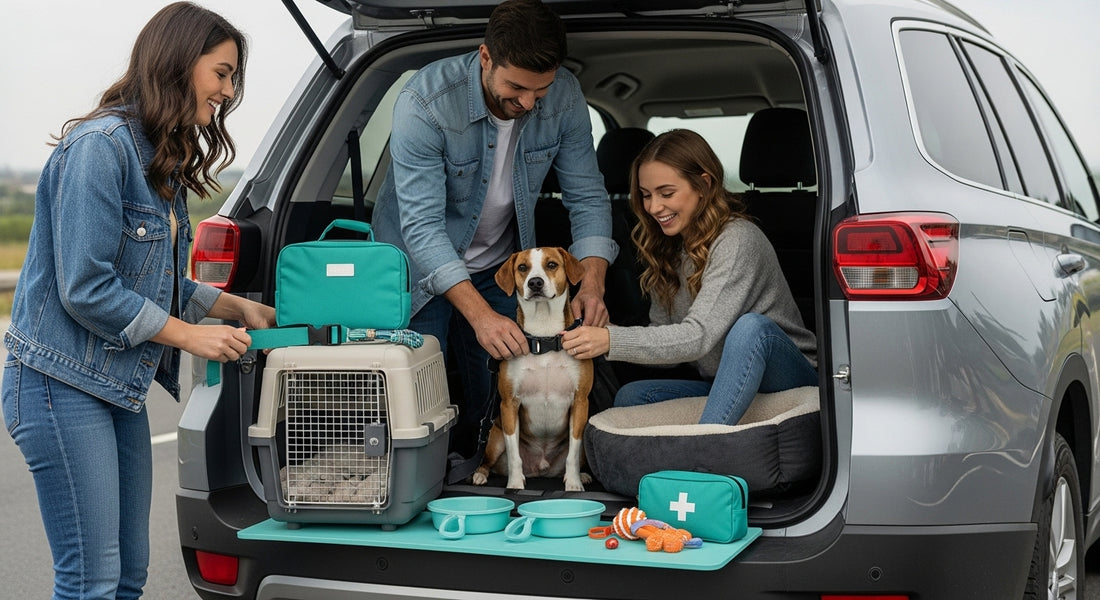 pet travel gear, safe adventure, packing essentials