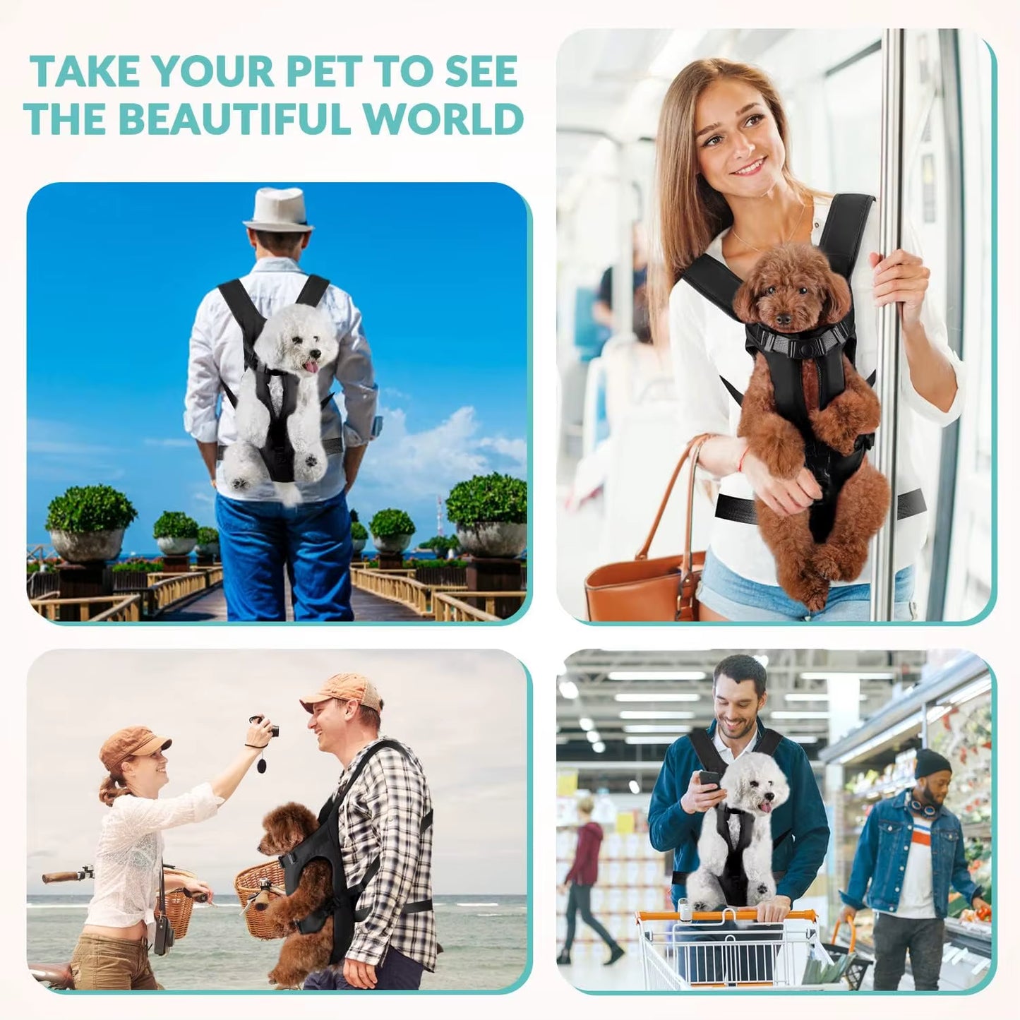 Front-Facing Dog Carrier Backpack for Outdoor Adventures - Yappyboo 