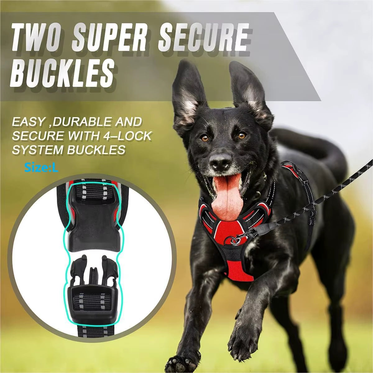 No Pull Dog Harness for Large Dog Walking