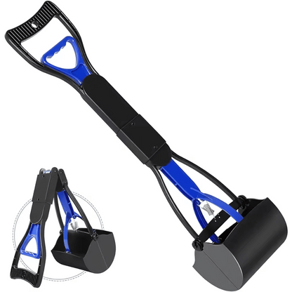 Easy-Pick Pooper Scooper blue folded