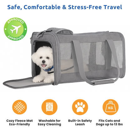 Airline-approved Pet carrier for Dogs and Cats