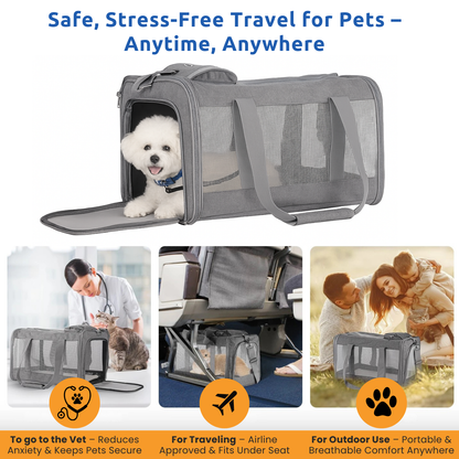 Airline-approved Pet carrier for Dogs and Cats
