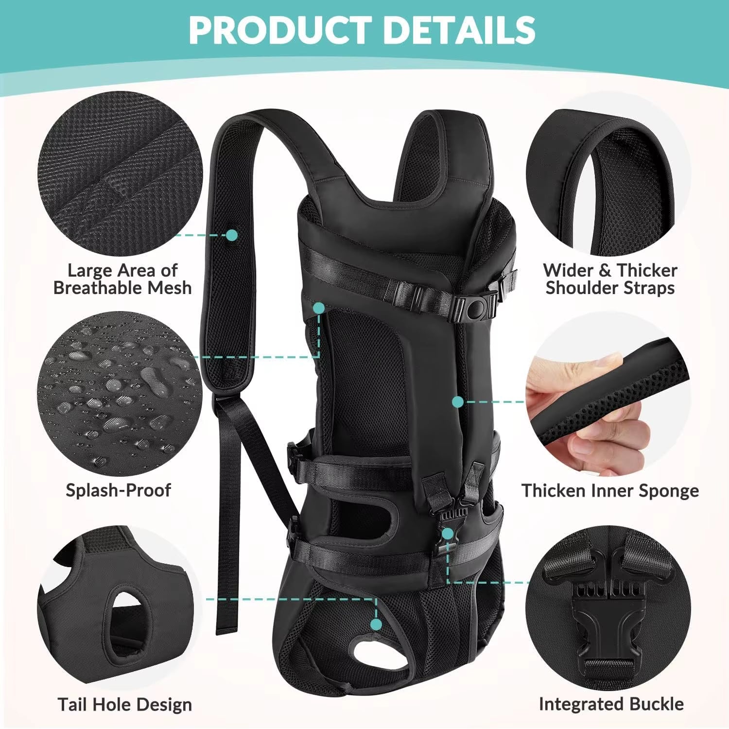 Front-Facing Dog Carrier Backpack for Outdoor Adventures - Yappyboo 