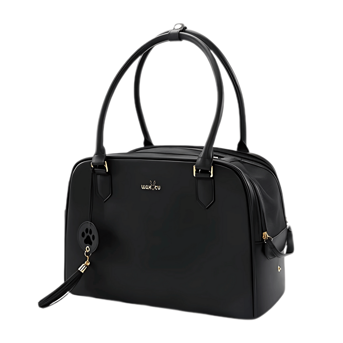 Chic Leather Pet Travel Bag