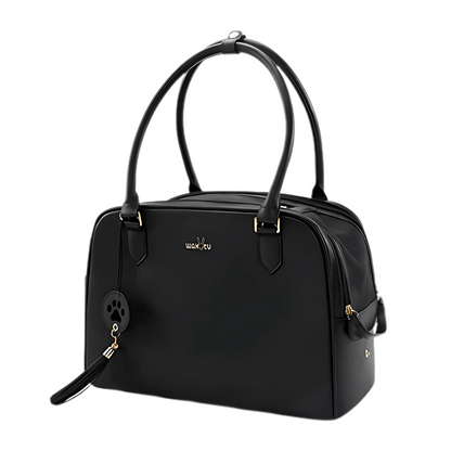 Chic Leather Pet Travel Bag