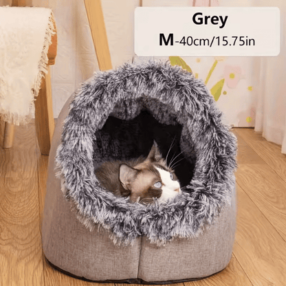 Cat Bed Comfortable Pet Sleeping Bed, Portable Cat Bed Warm and Thickened Pet Bed with Handle Portable Cat Bed