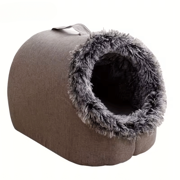 Cat Bed Comfortable Pet Sleeping Bed, Portable Cat Bed Warm and Thickened Pet Bed with Handle Portable Cat Bed