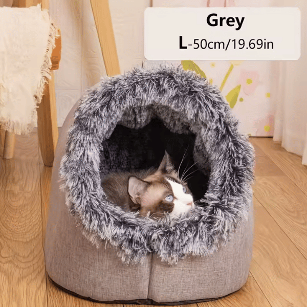 Cat Bed Comfortable Pet Sleeping Bed, Portable Cat Bed Warm and Thickened Pet Bed with Handle Portable Cat Bed