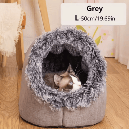 Cat Bed Comfortable Pet Sleeping Bed, Portable Cat Bed Warm and Thickened Pet Bed with Handle Portable Cat Bed