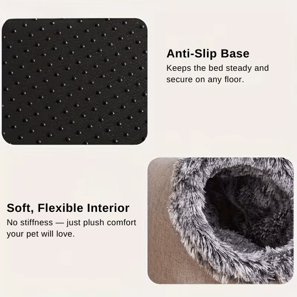 Cat Bed Comfortable Pet Sleeping Bed, Portable Cat Bed Warm and Thickened Pet Bed with Handle Portable Cat Bed