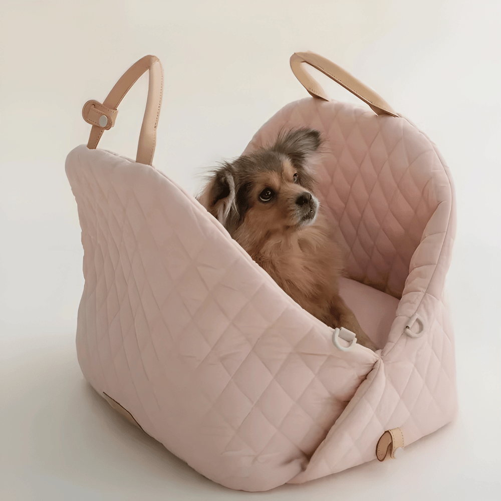 Luxury Quilted Dog Carrier Bag and Booster Seat