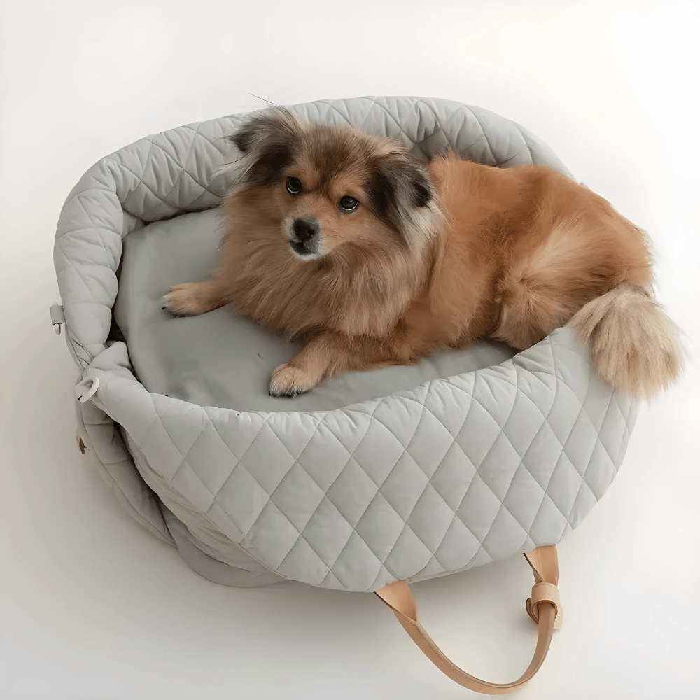 Luxury Quilted Dog Carrier Bag and Booster Seat