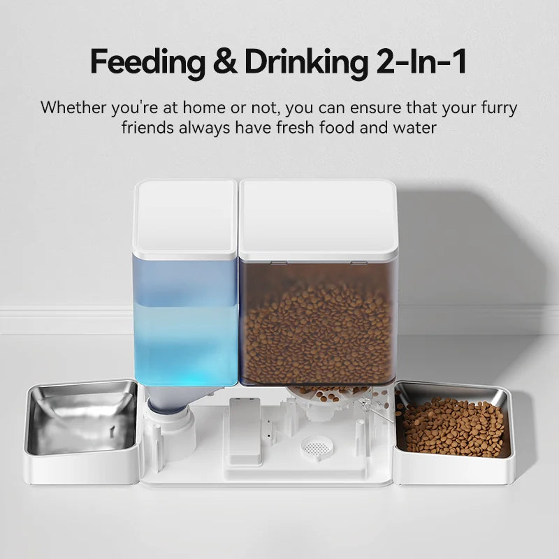 2 in 1 Automatic Pet Feeder with Water Fountain 8.5L 