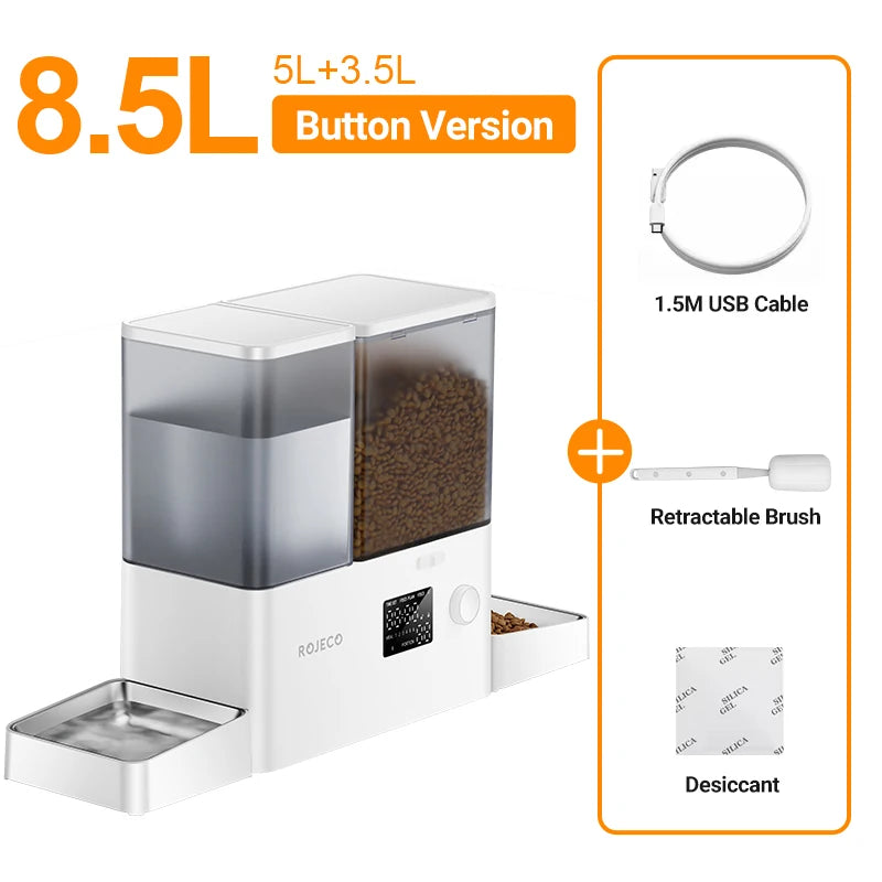 2 in 1 Automatic Pet Feeder with Water Fountain 8.5L 
