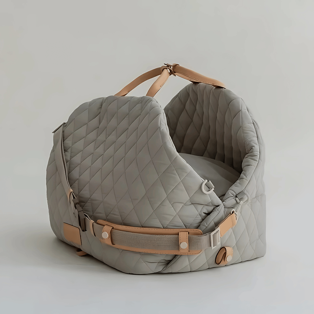 Luxury Quilted Dog Carrier Bag and Booster Seat