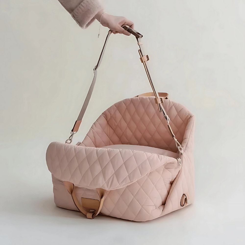 Luxury Quilted Dog Carrier Bag and Booster Seat
