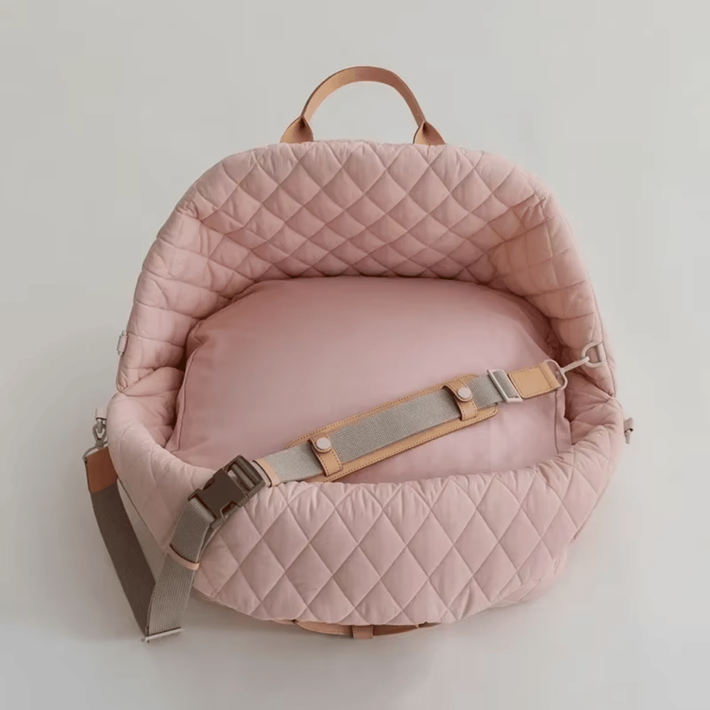 Luxury Quilted Dog Carrier Bag and Booster Seat