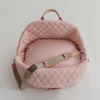 Luxury Quilted Dog Carrier Bag and Booster Seat