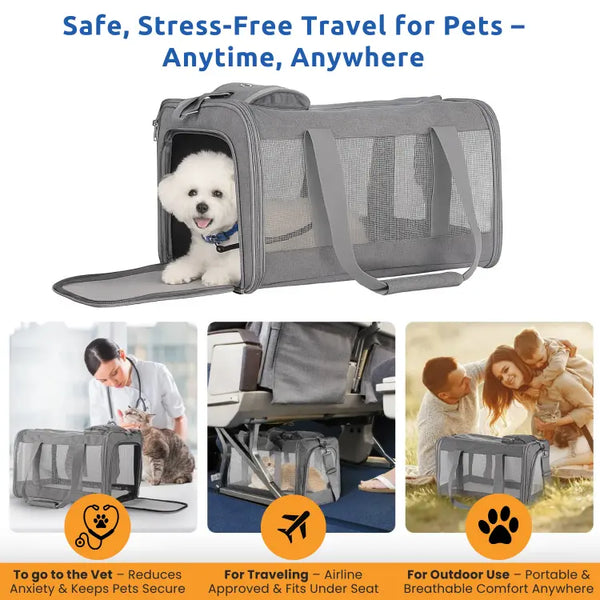 Airline-approved Pet carrier for Dogs and Cats