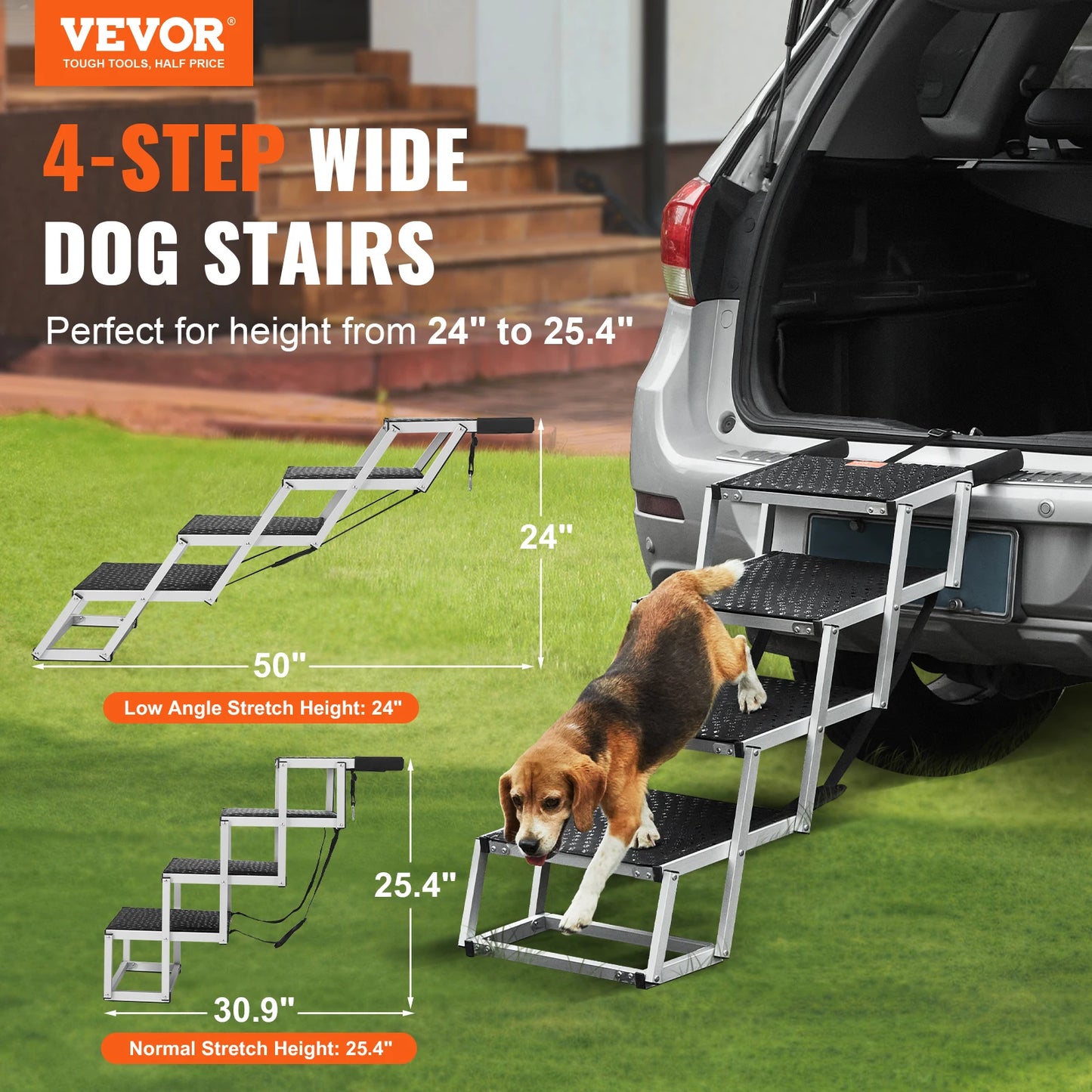 Easy Climb Dog Car Stairs