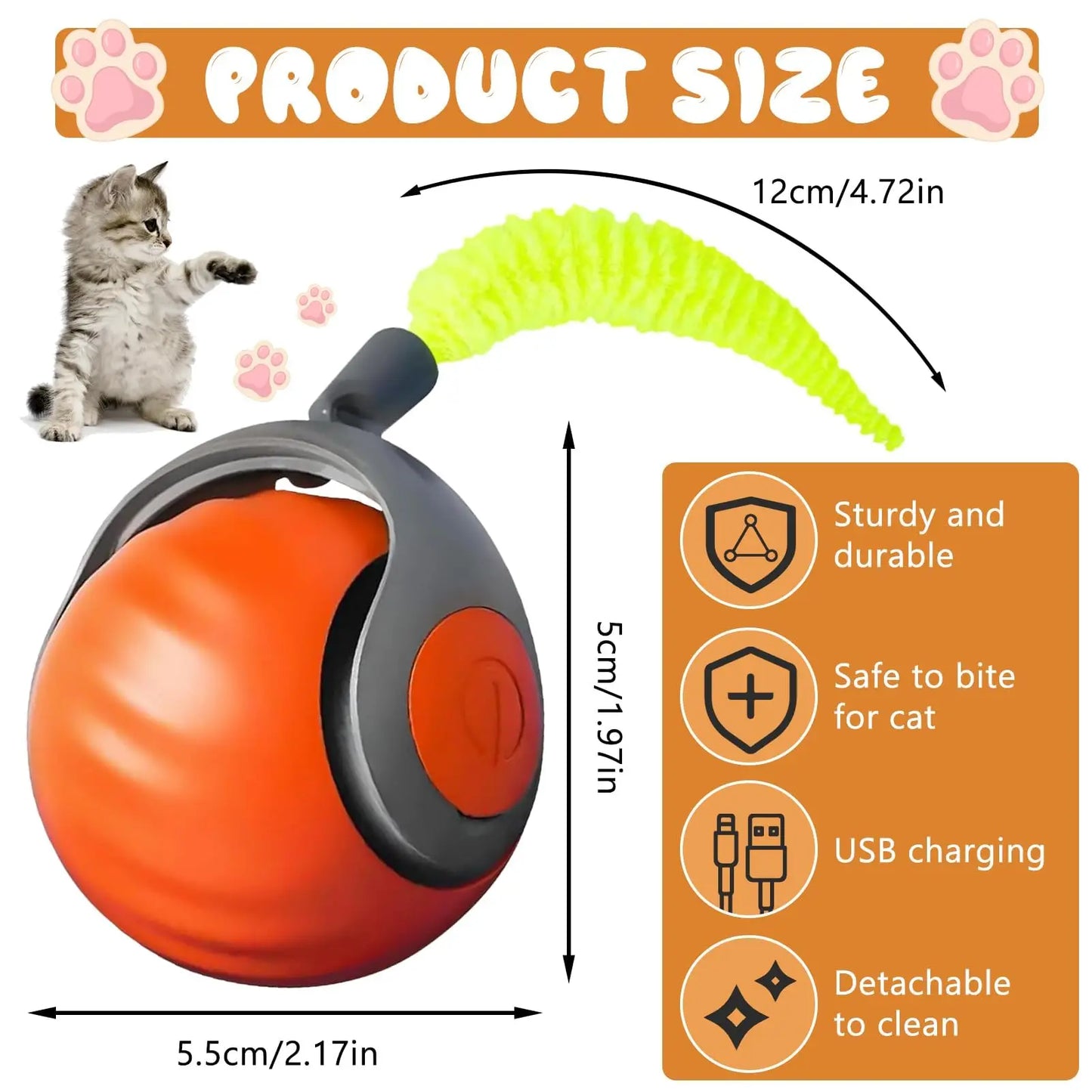 Interactive Cat Adventure Ball