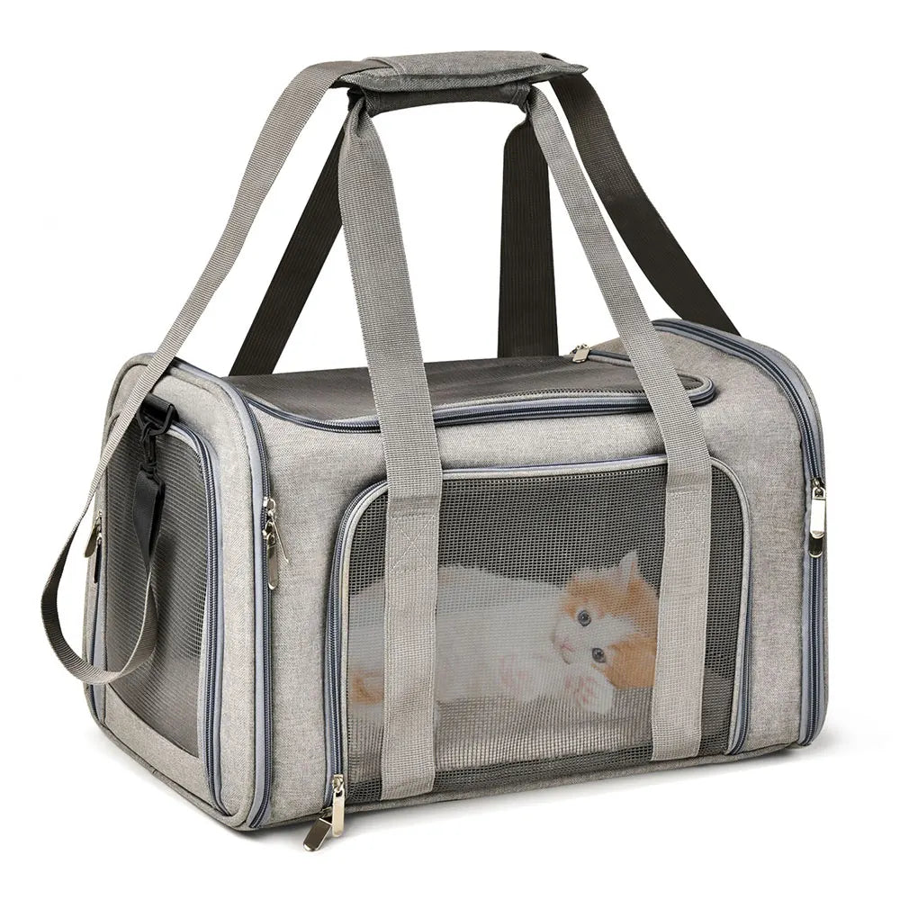 Travel Pet Carriers for Cats and Puppies – Lightweight, Collapsible, and Airline Approved - Yappyboo 