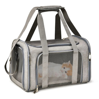 Travel Pet Carriers for Cats and Puppies – Lightweight, Collapsible, and Airline Approved - Yappyboo 
