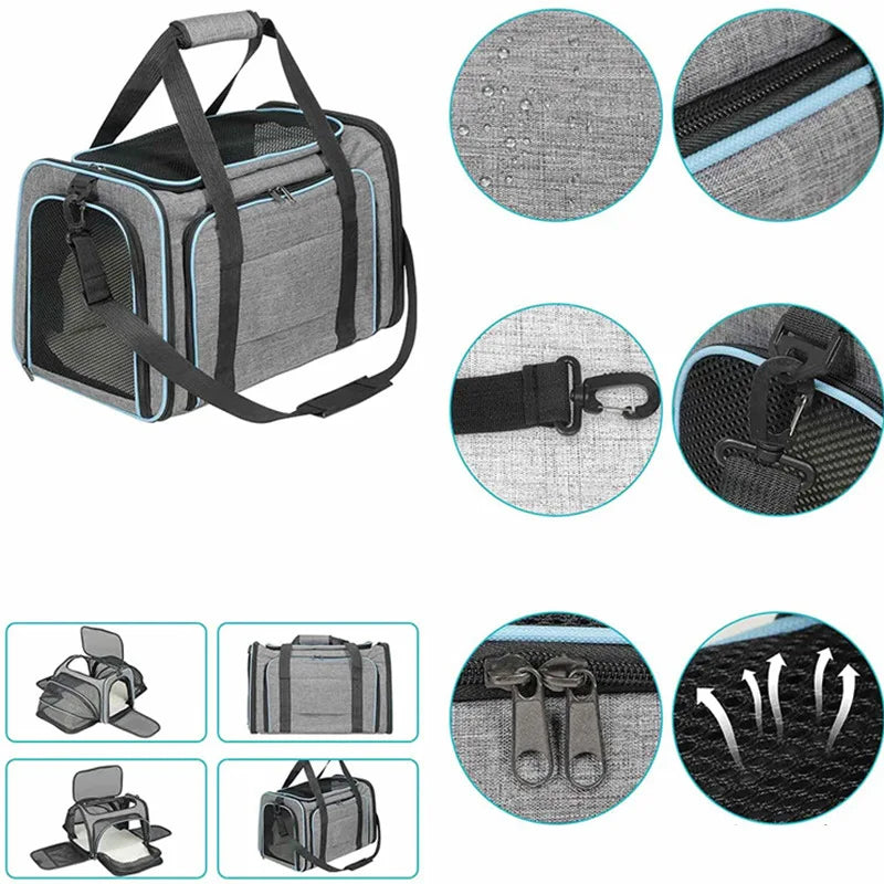 Expandable Cozy Pet Travel Carrier