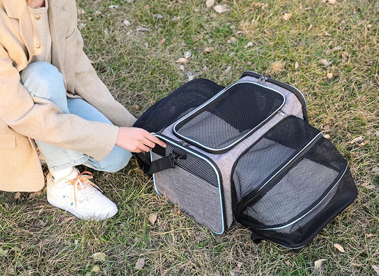 Expandable Cozy Pet Travel Carrier