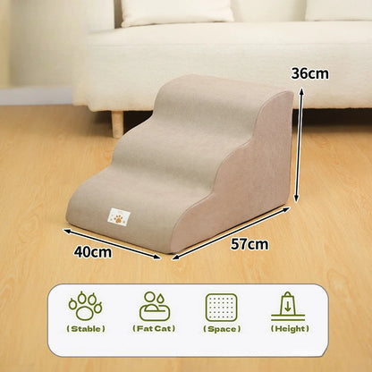 Memory Foam Pet Stair for Dogs and Cats 