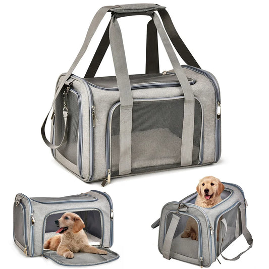 Travel Pet Carriers for Cats and Puppies – Lightweight, Collapsible, and Airline Approved - Yappyboo 
