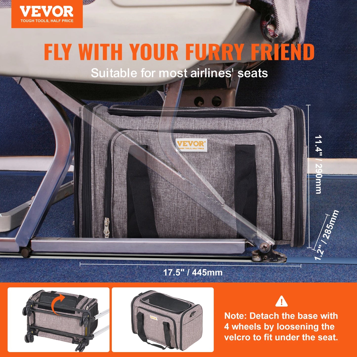 Easy-Rolling Pet Travel Backpack